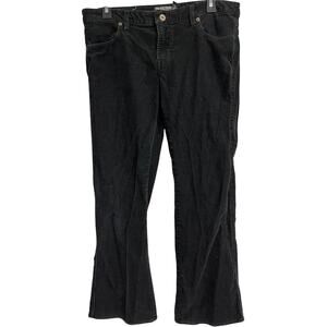 Ralph Lauren Corduroy Pants Womens Size 10 Black Academia Preppy Bootcut Flare